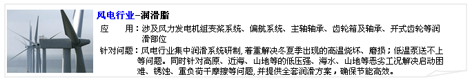 合軒風電行業專用潤滑脂